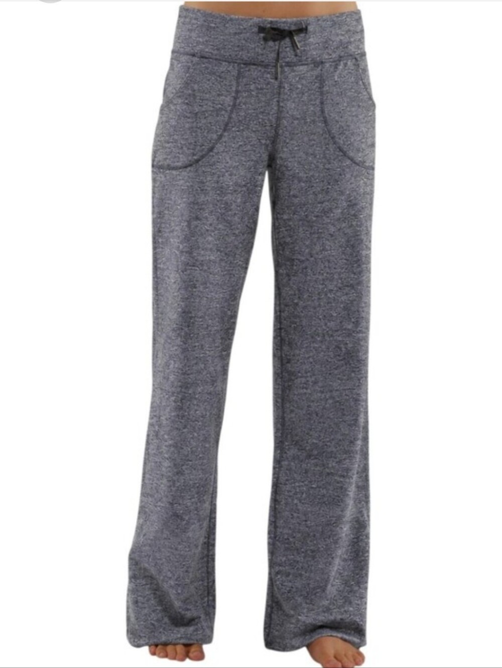 Lululemon Still Pants Wide-Leg Sweatpants Heather Gray Lounge Pants Drawstring
